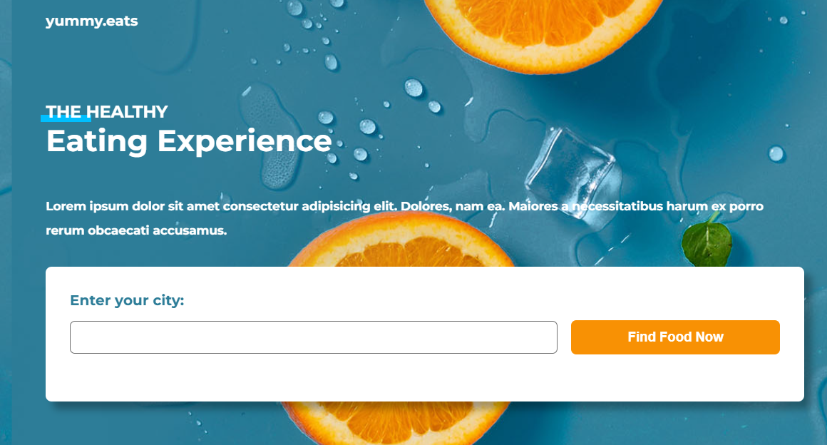 Food Website Thumbnail Image