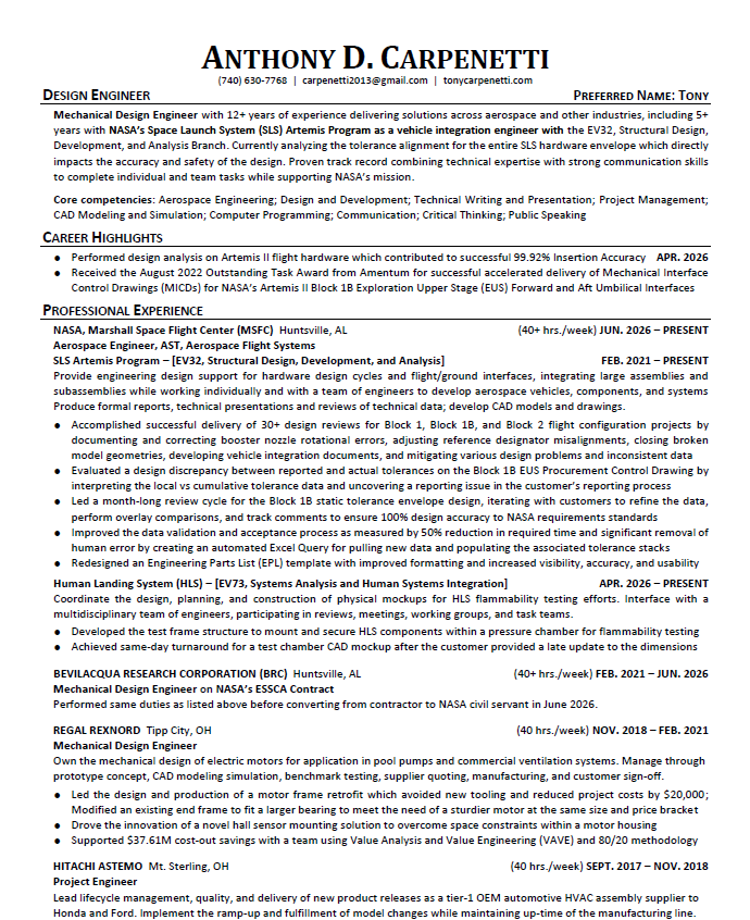 Resume Preview